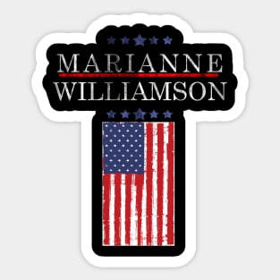 marianne williamson distressed Sticker